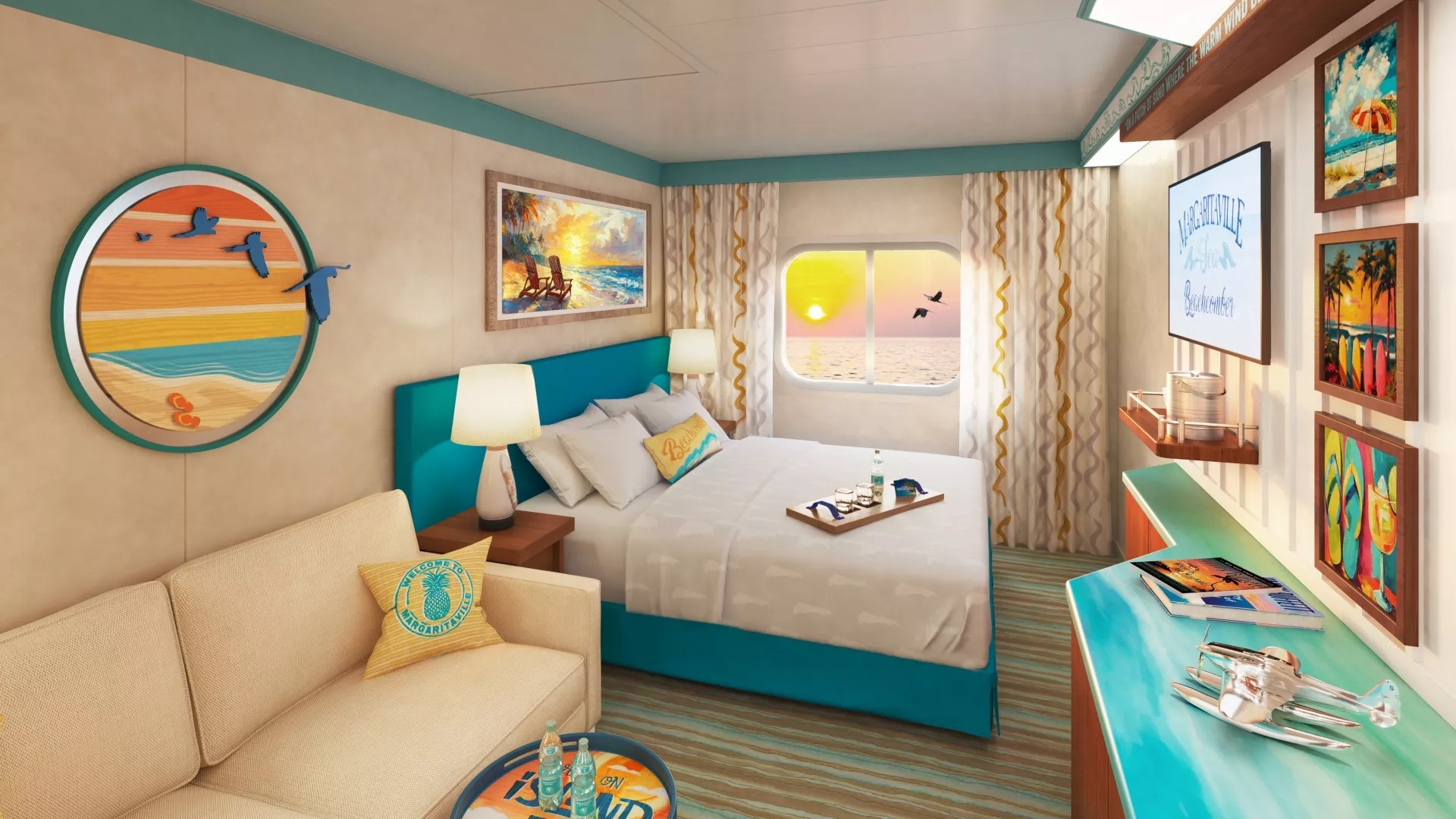 Margaritaville at Sea - Beachcomber (Oceanview Stateroom)